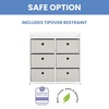 image:imageDelta Children Hayes Changing Table and Dresser for Bedroom with 6 Fabric Drawers Charcoal GreyFlaxBianca WhiteFlax Bins