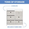 image:imageDelta Children Hayes Changing Table and Dresser for Bedroom with 6 Fabric Drawers Charcoal GreyFlaxBianca WhiteFlax Bins