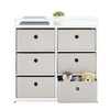 image:imageDelta Children Hayes Changing Table and Dresser for Bedroom with 6 Fabric Drawers Charcoal GreyFlaxBianca WhiteFlax Bins
