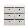 image:imageDelta Children Hayes Changing Table and Dresser for Bedroom with 6 Fabric Drawers Charcoal GreyFlaxBianca WhiteFlax Bins