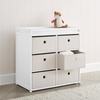 image:imageDelta Children Hayes Changing Table and Dresser for Bedroom with 6 Fabric Drawers Charcoal GreyFlaxBianca WhiteFlax Bins