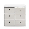 image:imageDelta Children Hayes Changing Table and Dresser for Bedroom with 6 Fabric Drawers Charcoal GreyFlaxBianca WhiteFlax Bins