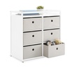 image:imageDelta Children Hayes Changing Table and Dresser for Bedroom with 6 Fabric Drawers Charcoal GreyFlaxBianca WhiteFlax Bins