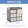 image:imageDelta Children Hayes Changing Table and Dresser for Bedroom with 6 Fabric Drawers Charcoal GreyFlaxCharcoal GreyFlax