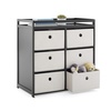 image:imageDelta Children Hayes Changing Table and Dresser for Bedroom with 6 Fabric Drawers Charcoal GreyFlaxCharcoal GreyFlax
