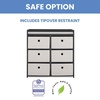 image:imageDelta Children Hayes Changing Table and Dresser for Bedroom with 6 Fabric Drawers Charcoal GreyFlaxCharcoal GreyFlax