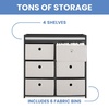 image:imageDelta Children Hayes Changing Table and Dresser for Bedroom with 6 Fabric Drawers Charcoal GreyFlaxCharcoal GreyFlax