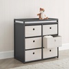 image:imageDelta Children Hayes Changing Table and Dresser for Bedroom with 6 Fabric Drawers Charcoal GreyFlaxCharcoal GreyFlax