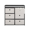 image:imageDelta Children Hayes Changing Table and Dresser for Bedroom with 6 Fabric Drawers Charcoal GreyFlaxCharcoal GreyFlax