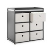 image:imageDelta Children Hayes Changing Table and Dresser for Bedroom with 6 Fabric Drawers Charcoal GreyFlaxCharcoal GreyFlax