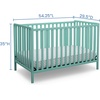 image:imageDelta Children Heartland 4in1 Convertible Crib  Greenguard Gold Certified Bianca WhiteAqua