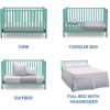 image:imageDelta Children Heartland 4in1 Convertible Crib  Greenguard Gold Certified Bianca WhiteAqua