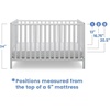 image:imageDelta Children Heartland 4in1 Convertible Crib  Greenguard Gold Certified Bianca WhiteBianca White