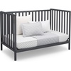 image:imageDelta Children Heartland 4in1 Convertible Crib  Greenguard Gold Certified Bianca WhiteCharcoal Grey