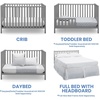 image:imageDelta Children Heartland 4in1 Convertible Crib  Greenguard Gold Certified Bianca WhiteGrey