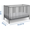 image:imageDelta Children Heartland 4in1 Convertible Crib  Greenguard Gold Certified Bianca WhiteGrey