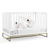 image:imageDelta Children Jade 4in1 Convertible Crib  Greenguard Gold Certified Bianca WhiteBronzeBianca WhiteBronze