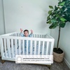 image:imageDelta Children Jade 4in1 Convertible Crib  Greenguard Gold Certified Bianca WhiteBronzeBianca WhiteBronze