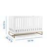 image:imageDelta Children Jade 4in1 Convertible Crib  Greenguard Gold Certified Bianca WhiteBronzeBianca WhiteBronze