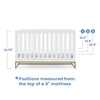 image:imageDelta Children Jade 4in1 Convertible Crib  Greenguard Gold Certified Bianca WhiteBronzeBianca WhiteBronze