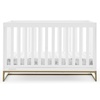 image:imageDelta Children Jade 4in1 Convertible Crib  Greenguard Gold Certified Bianca WhiteBronzeBianca WhiteBronze