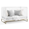 image:imageDelta Children Jade 4in1 Convertible Crib  Greenguard Gold Certified Bianca WhiteBronzeBianca WhiteBronze