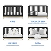 image:imageDelta Children Jade 4in1 Convertible Crib  Greenguard Gold Certified Bianca WhiteBronzeEbonyBronze
