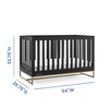 image:imageDelta Children Jade 4in1 Convertible Crib  Greenguard Gold Certified Bianca WhiteBronzeEbonyBronze