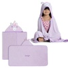 image:imageDelta Children Kids Hooded Bath Towel with Pockets  Super Soft and Absorbent Great Gift for Boys and Girls Light Purple UnicornLight Purple Unicorn