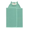 image:imageDelta Children Kids Hooded Bath Towel with Pockets  Super Soft and Absorbent Great Gift for Boys and Girls Light Purple UnicornLight Teal Owl