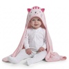 image:imageDelta Children Kids Hooded Bath Towel with Pockets  Super Soft and Absorbent Great Gift for Boys and Girls Light Purple UnicornPink Cat