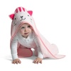 image:imageDelta Children Kids Hooded Bath Towel with Pockets  Super Soft and Absorbent Great Gift for Boys and Girls Light Purple UnicornPink Cat