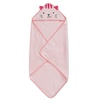 image:imageDelta Children Kids Hooded Bath Towel with Pockets  Super Soft and Absorbent Great Gift for Boys and Girls Light Purple UnicornPink Cat