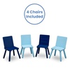 image:imageDelta Children Kids Table and Chair Set 4 Chairs Included GreyBlueGreyBlue