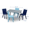 image:imageDelta Children Kids Table and Chair Set 4 Chairs Included GreyBlueGreyBlue