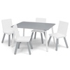 image:imageDelta Children Kids Table and Chair Set 4 Chairs Included GreyBlueGreyWhite