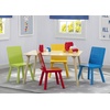 image:imageDelta Children Kids Table and Chair Set 4 Chairs Included GreyBlueNaturalPrimary Colors