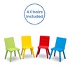 image:imageDelta Children Kids Table and Chair Set 4 Chairs Included GreyBlueNaturalPrimary Colors