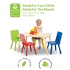image:imageDelta Children Kids Table and Chair Set 4 Chairs Included GreyBlueNaturalPrimary Colors