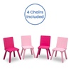 image:imageDelta Children Kids Table and Chair Set 4 Chairs Included GreyBlueWhitePink