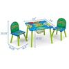 image:imageDelta Children Kids Table and Chair Set With Storage 2 Chairs Included  Ideal for Arts amp Crafts Snack Time Homeschooling Homework amp More Ninja Turtles