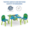 image:imageDelta Children Kids Table and Chair Set With Storage 2 Chairs Included  Ideal for Arts amp Crafts Snack Time Homeschooling Homework amp More Ninja Turtles