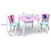 image:imageDelta Children Kids Table and Chair Set with Storage 2 Chairs Included  Ideal for Arts amp Crafts Snack Time Homeschooling Homework amp More Peppa PigTrolls World Tour