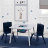 image:imageDelta Children Kids Table and Chair Set with Storage Basket  Toddler Activity Desk for Arts Crafts amp Play Snacks amp Learning  2 Chairs Included Sturdy Wood GREENGUARD Gold Certified Ages 36GreyBlue
