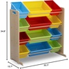image:imageDelta Children Kids Toy Storage Organizer with 12 Plastic Bins  Greenguard Gold Certified NaturalPrimaryNaturalPrimary