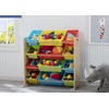 image:imageDelta Children Kids Toy Storage Organizer with 12 Plastic Bins  Greenguard Gold Certified NaturalPrimaryNaturalPrimary