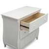 image:imageDelta Children Lancaster 3 Drawer Dresser with Changing Top and Interlocking Drawers  Greenguard Gold Certified Bianca WhiteBianca White