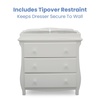 image:imageDelta Children Lancaster 3 Drawer Dresser with Changing Top and Interlocking Drawers  Greenguard Gold Certified Bianca WhiteBianca White