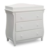 image:imageDelta Children Lancaster 3 Drawer Dresser with Changing Top and Interlocking Drawers  Greenguard Gold Certified Bianca WhiteBianca White