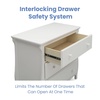 image:imageDelta Children Lancaster 3 Drawer Dresser with Changing Top and Interlocking Drawers  Greenguard Gold Certified Bianca WhiteBianca White